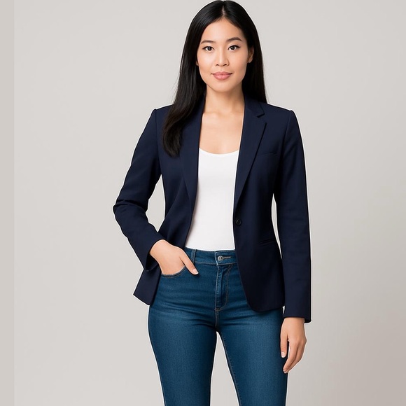 Theory Women's Navy Blazer - Picture 1 of 6